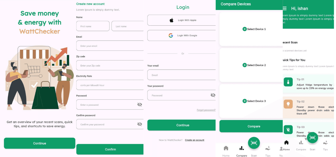 Watt Checker Mobile App